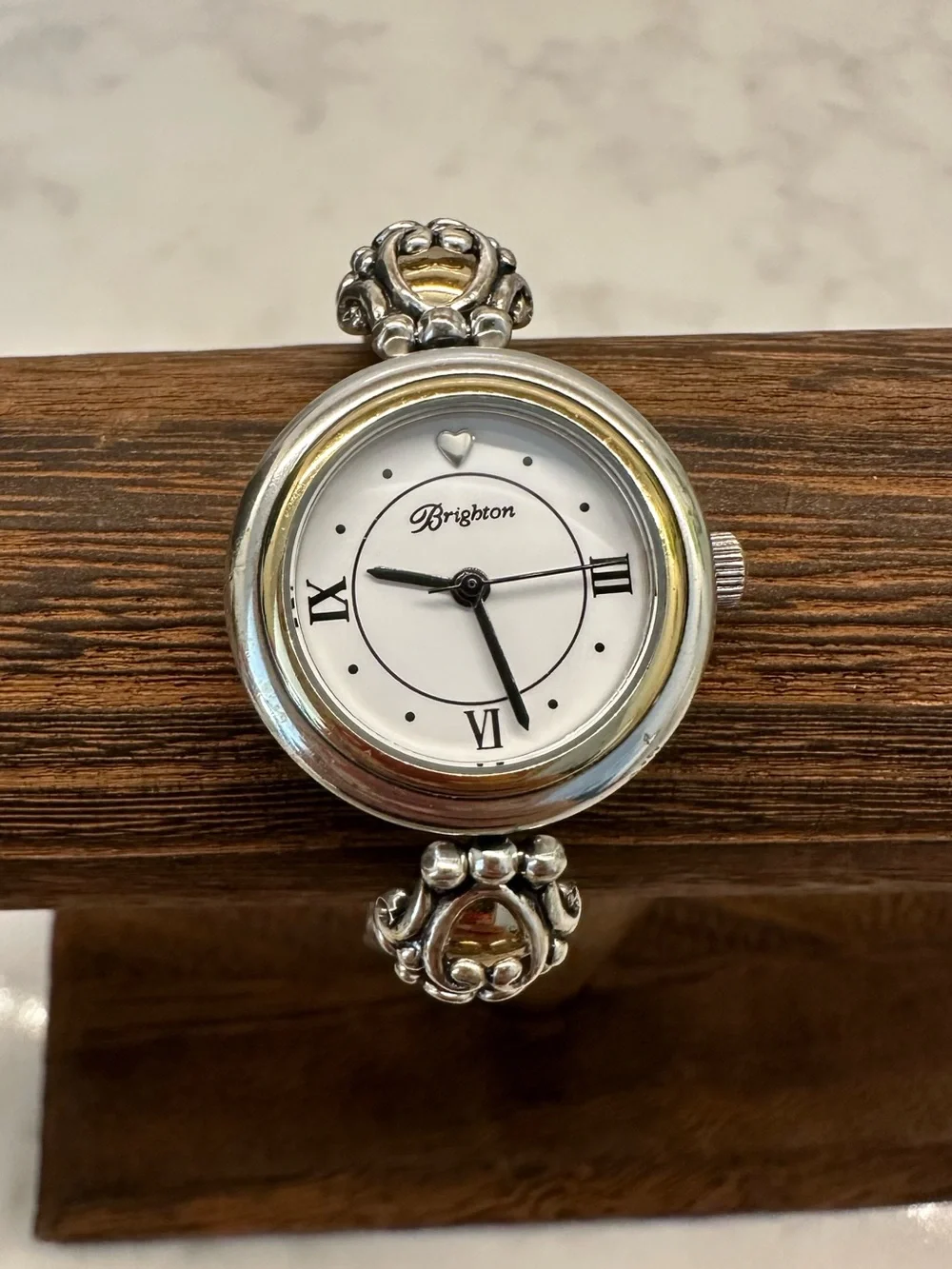 Brighton Two-Tone Silver and Gold Del Sol Round Bracelet Watch